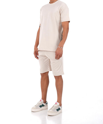 Ensemble « Short Uni » Beige