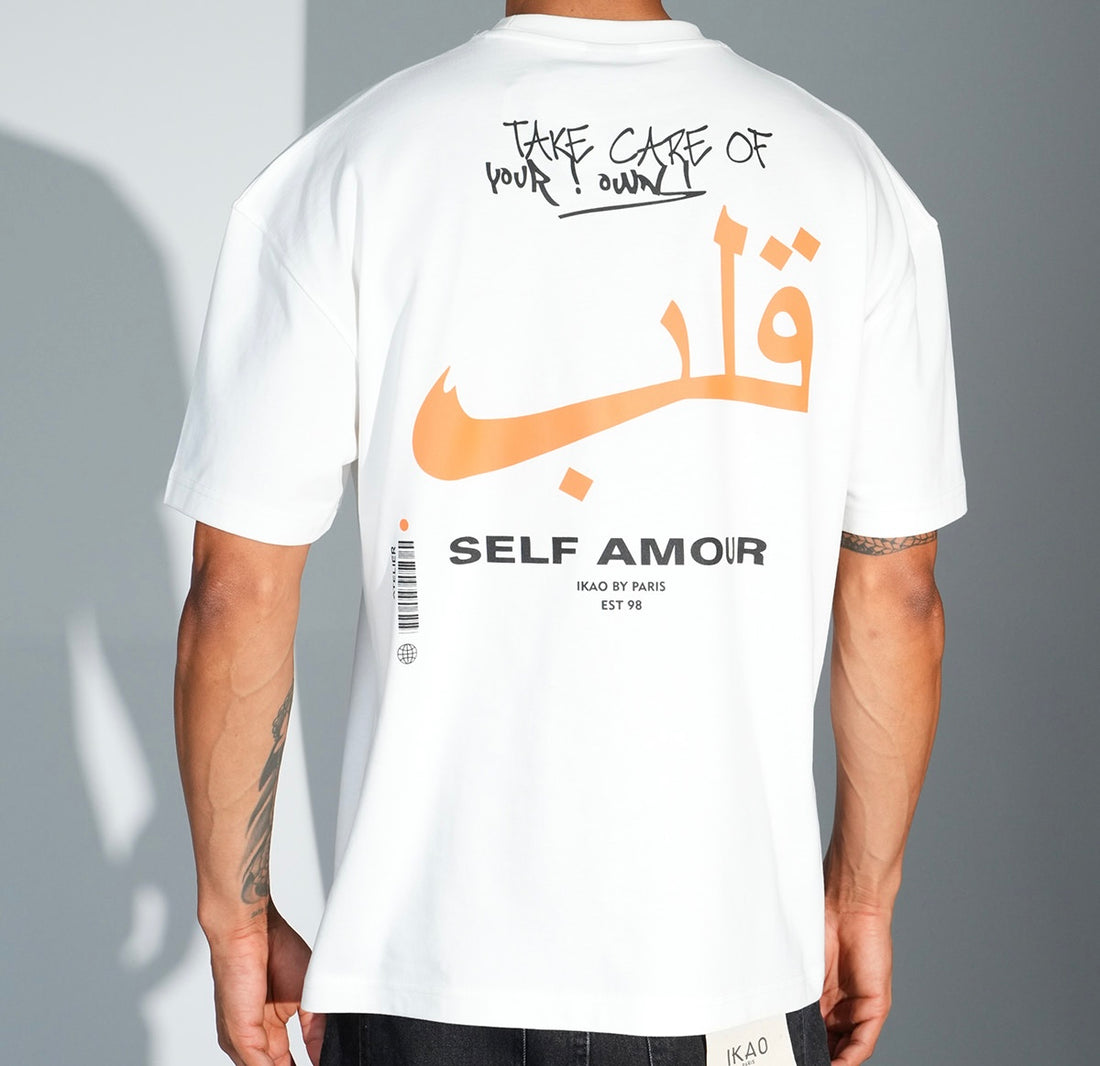 T-shirt self amour blanc