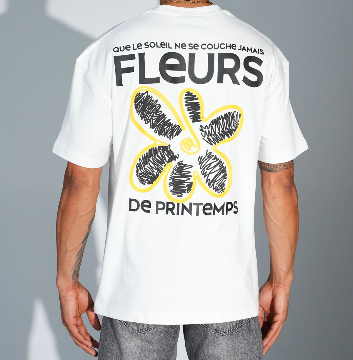 TS Fleurs de Printemps Blanc