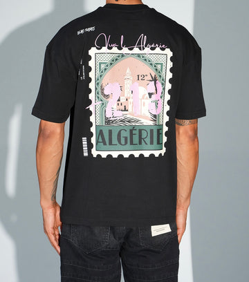 T-shirt 213 Algérie Noir