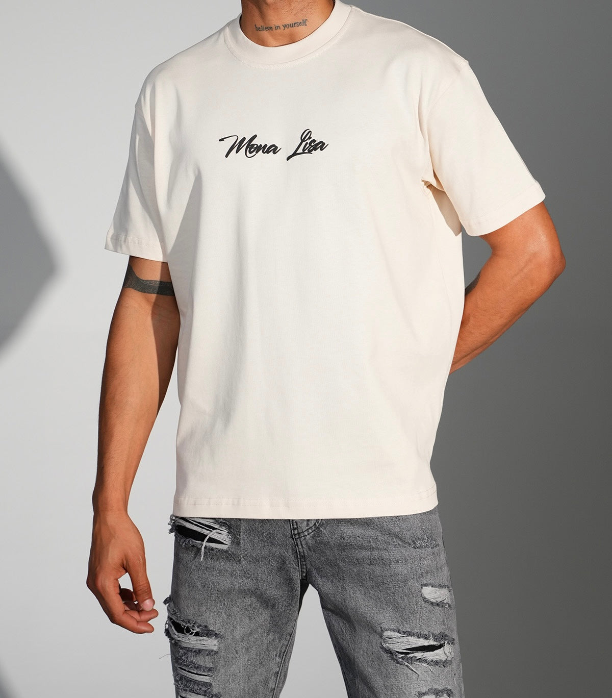 T-shirt Mona Lisa Beige
