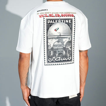 T-shirt Palestine Blanc