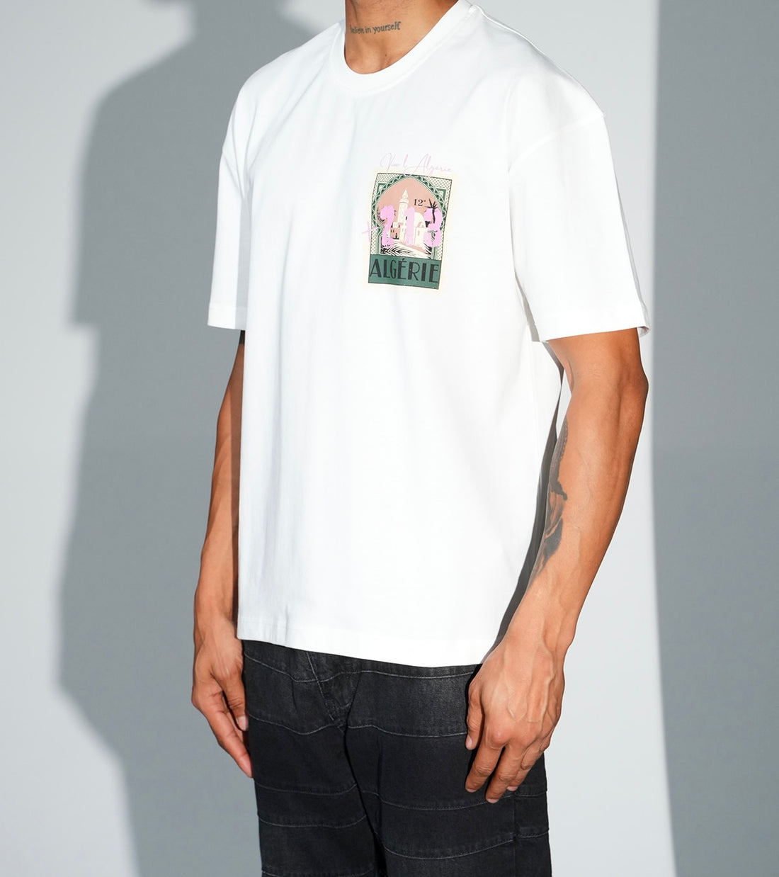 T-shirt 213 Algérie Blanc