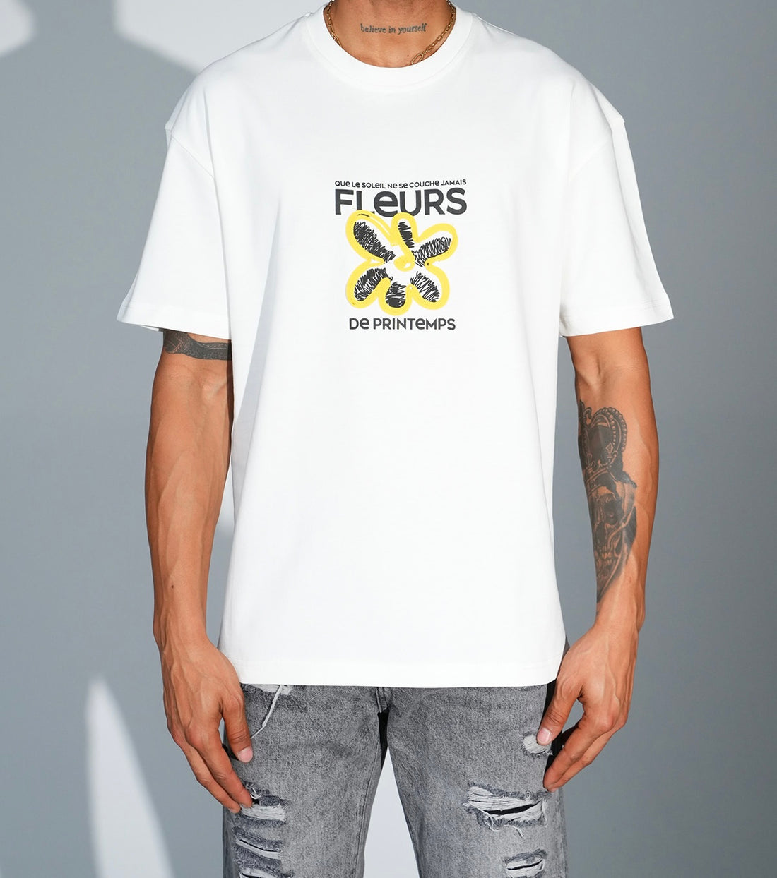 TS Fleurs de Printemps Blanc