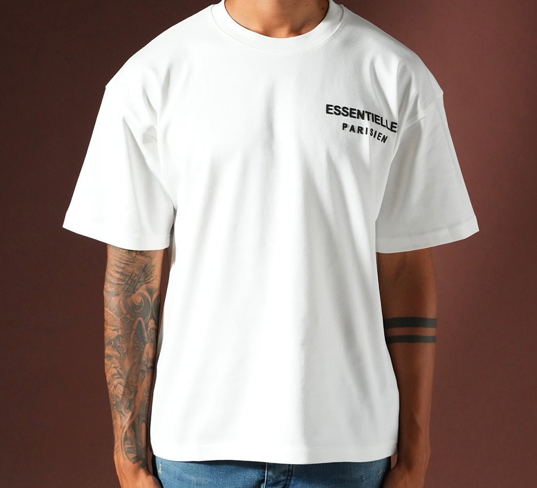 T-shirt Essentielles Parisien blanc