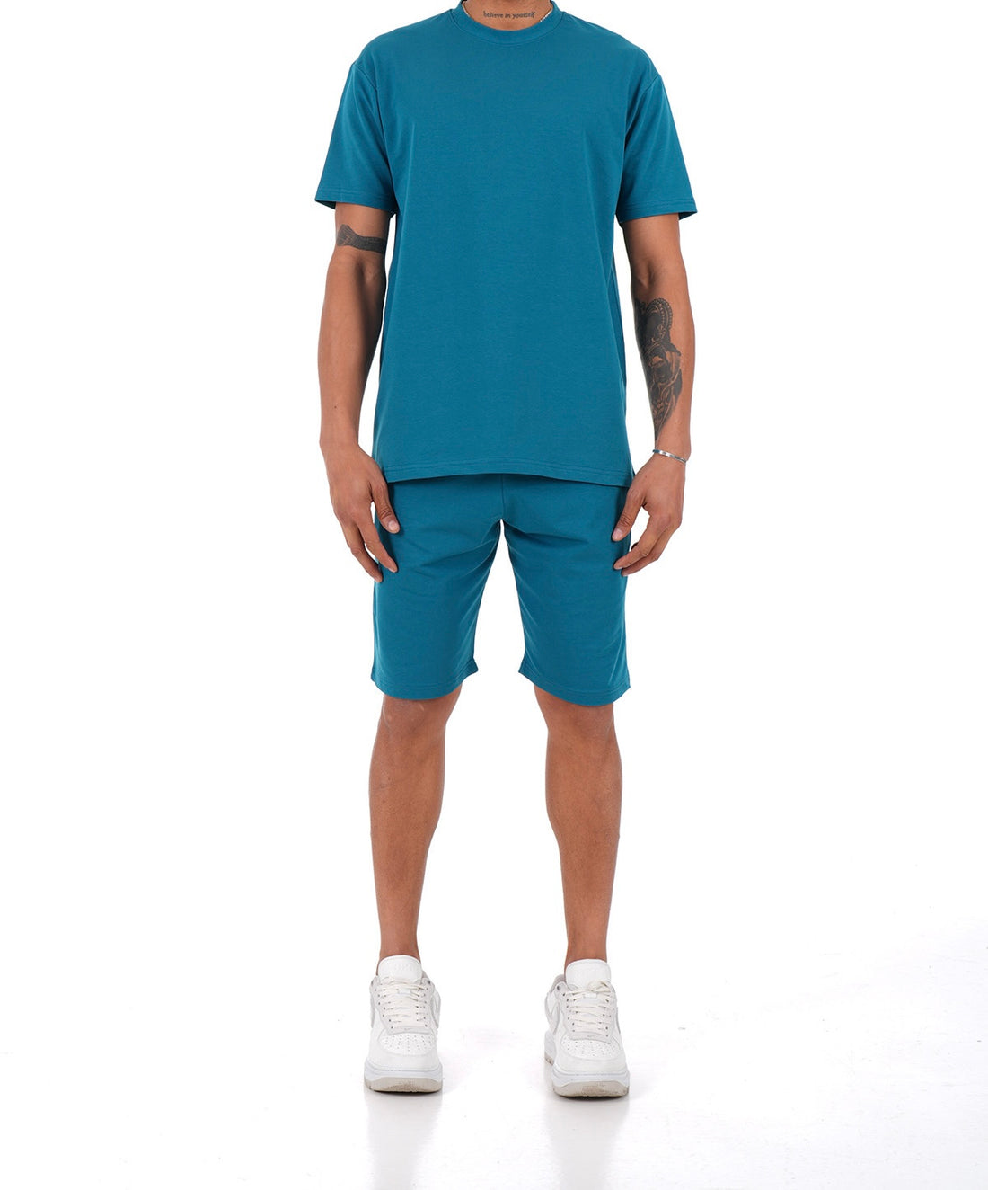 Ensemble « Short Uni » indigo