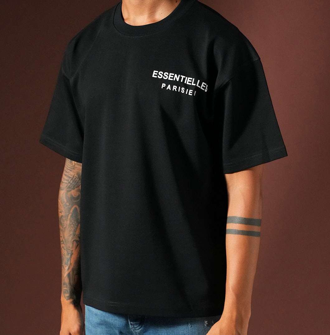 T-shirt Essentielles Parisien noir