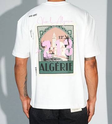 T-shirt 213 Algérie Blanc