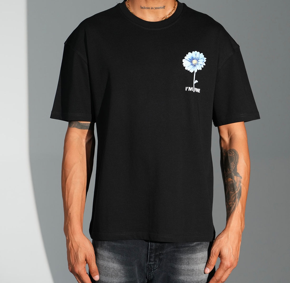 T-shirt I’m Fine Noir