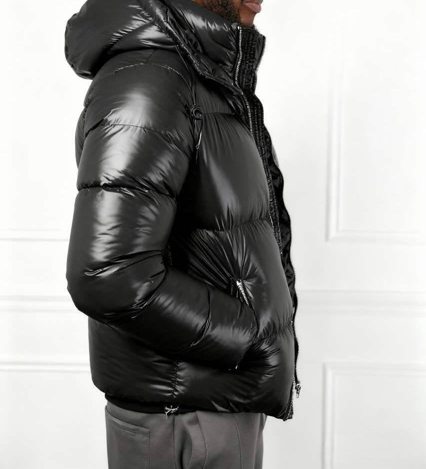 Doudoune Noire “Nova Glacier” – Ultra Chaude & Haute Brillance