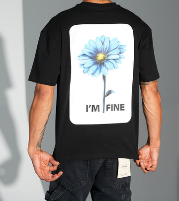 T-shirt I’m Fine Noir