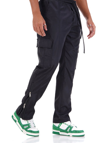 Cargo « Double Zip » Noir
