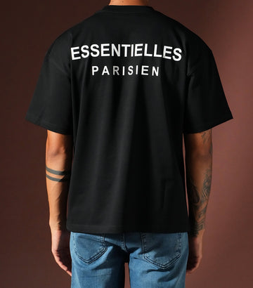 T-shirt Essentielles Parisien noir