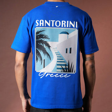 T-Shirt Santorin Bleu