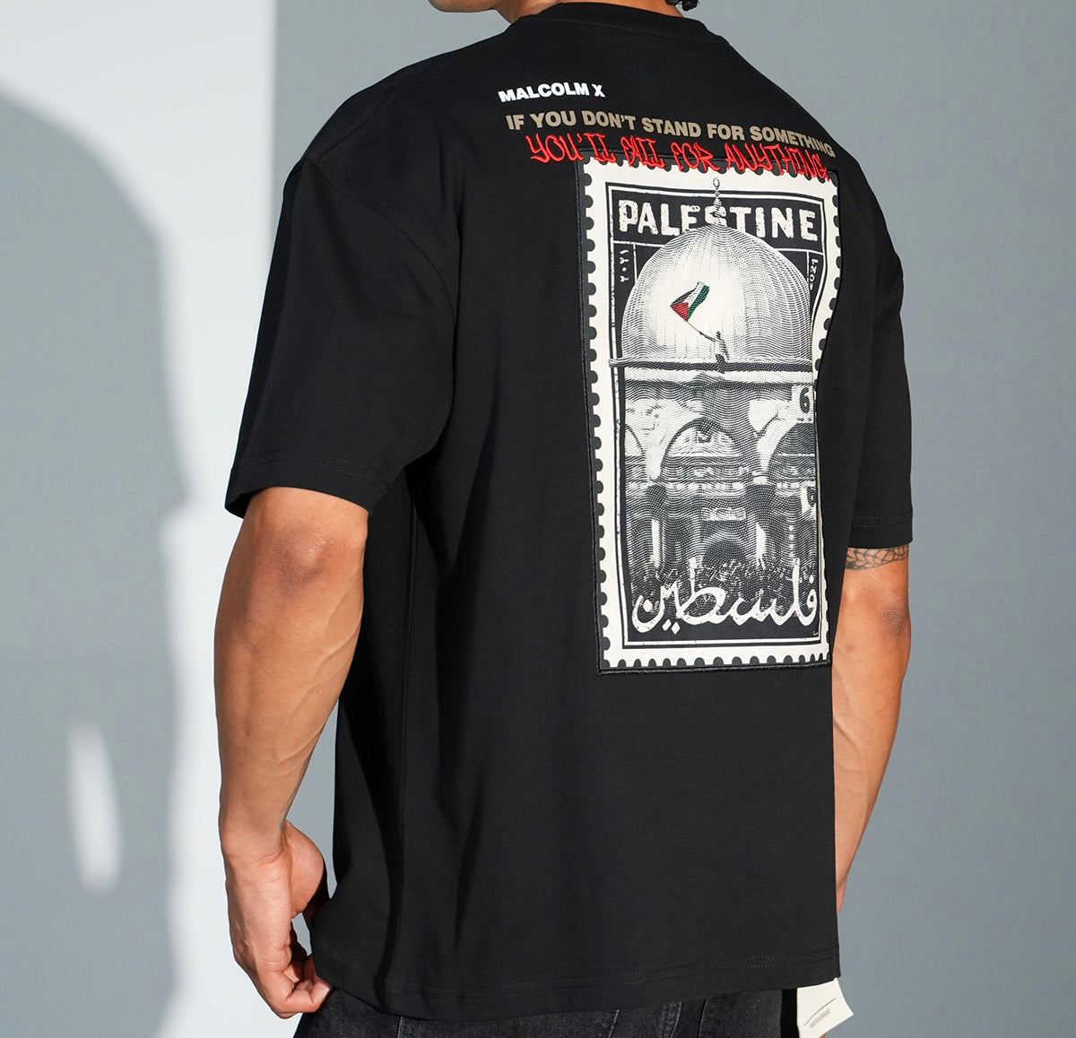 T-shirt Palestine Noir