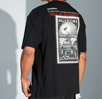 T-shirt Palestine Noir